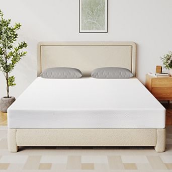 Opoiar 8-Inch Extra Firm Memory Foam Mattress with Cooling Green Tea Gel and Tencel Cover