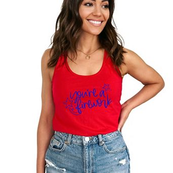 You're A Firework - Women's Graphic Racerback Tank Top