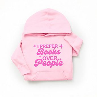 I Prefer Books Over People Stars - Youth Graphic Hoodie