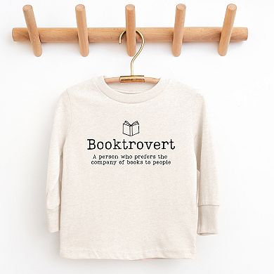 Booktrovert Definition - Youth Long Sleeve Graphic T-Shirt