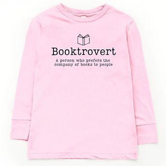 Booktrovert Definition - Youth Long Sleeve Graphic T-Shirt
