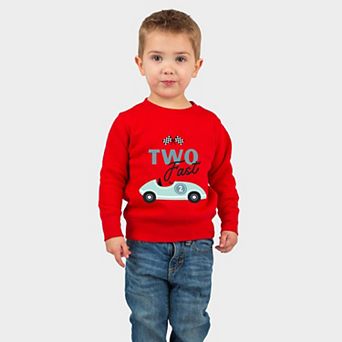 Two Fast Racecar - Toddler Long Sleeve Graphic Tee
