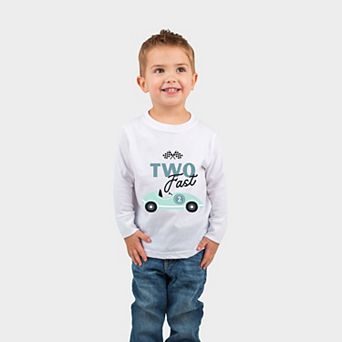 Two Fast Racecar - Toddler Long Sleeve Graphic Tee