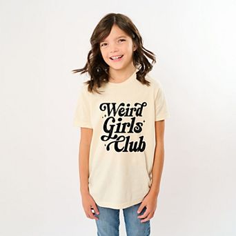 Weird Girls Club Distressed - Youth Short Sleeve Graphic T-Shirt