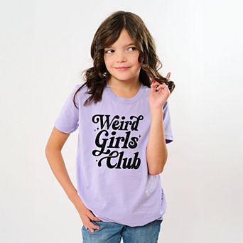 Weird Girls Club Distressed - Youth Short Sleeve Graphic T-Shirt