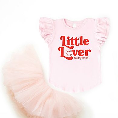 SmileyWorld Little Lover Retro - Flutter Sleeve Graphic T-Shirt
