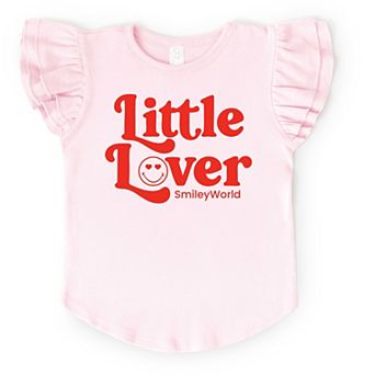 SmileyWorld Little Lover Retro - Flutter Sleeve Graphic T-Shirt
