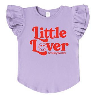 SmileyWorld Little Lover Retro - Flutter Sleeve Graphic T-Shirt