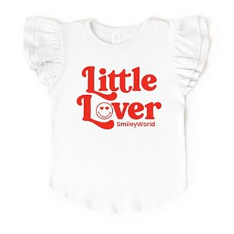 SmileyWorld Little Lover Retro - Flutter Sleeve Graphic T-Shirt