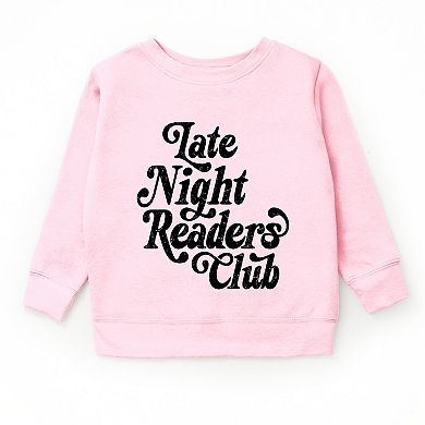Late Night Readers Club Distressed - Youth Graphic Sweatshirt