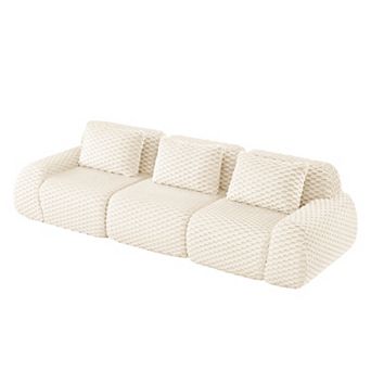Merax Minimalist Modular Sectional Sofa with Flexible Free Combinations Premium Flannelette Fabric