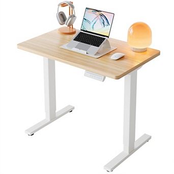 32" Compact Electric Standing Desk with 4 Memory Settings for Home Office: Adjustable Height