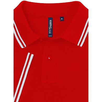 Asquith & Fox Mens Classic Fit Tipped Polo Shirt