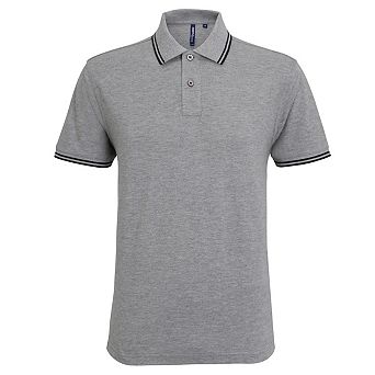 Asquith & Fox Mens Classic Fit Tipped Polo Shirt