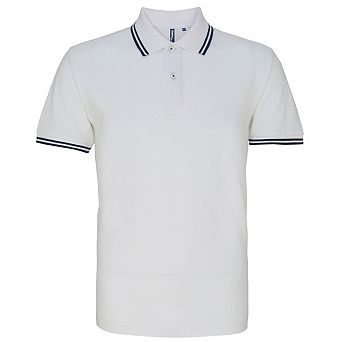 Asquith & Fox Mens Classic Fit Tipped Polo Shirt