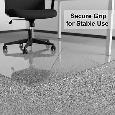 KSIZUIS Non-Slip Chair Mat for Low Pile Carpet - 46"x60" Clear Heavy Duty Floor Protector