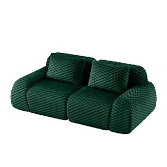 Merax Minimalist Modular Sectional Sofa Flexible Combinations Premium Flannelette Fabric
