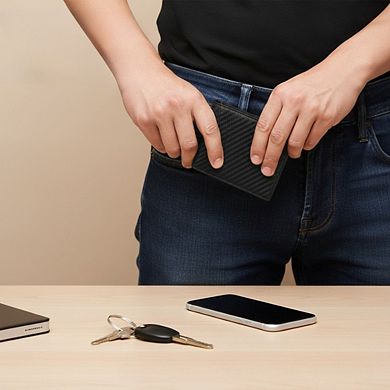 KSIZUIS Genuine Leather Wallet - Slim RFID Blocking Bifold with 2 ID Windows & Gift Box