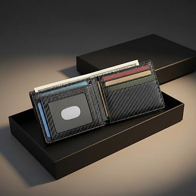 KSIZUIS Genuine Leather Wallet - Slim RFID Blocking Bifold with 2 ID Windows & Gift Box