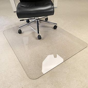 KSIZUIS Upgraded Heavy Duty Chair Mat - 47"x35" Crystal Clear, 1/5" Thick for Carpet & Hard Floor