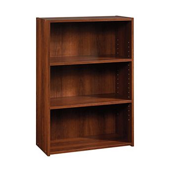 3-Shelf Adjustable Bookcase with Brook Cherry Finish for Stylish Storage