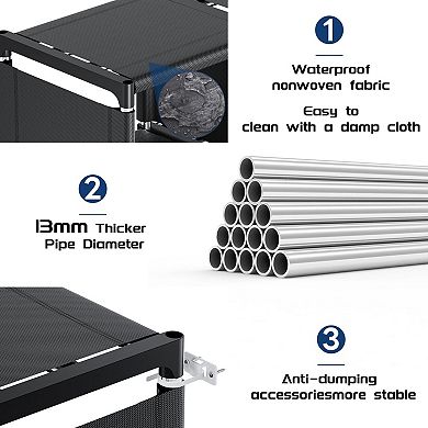 18-Cube Extra Large DIY Storage Organizer - Black: Versatile for Home, Office, Bedroom