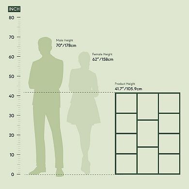 11-Cube White Bookshelf: Modern Design for Living Room, Bedroom, Home Office