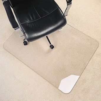 KSIZUIS Upgraded Heavy Duty Chair Mat - 54"x32" Crystal Clear, 1/5" Thick for Carpet & Hard Floor