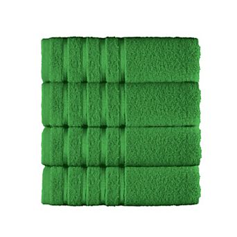 Elegant Comfort 4 pack turkish cotton 4 lines stripe hand towel set 16 x 28 inch