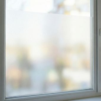 Frosted Window Privacy Film Non Adhesive Static Cling Glass Sun Control Door Decal 39.4"x23.6"
