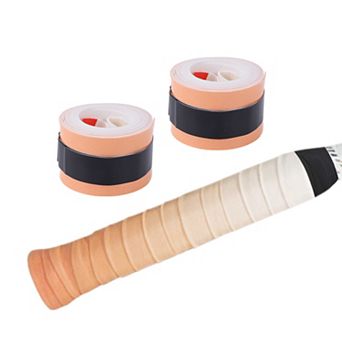 2 pc Tennis Racket Grip Tape, Nonporous Flat Anti-Slip Racket Overgrip Tape