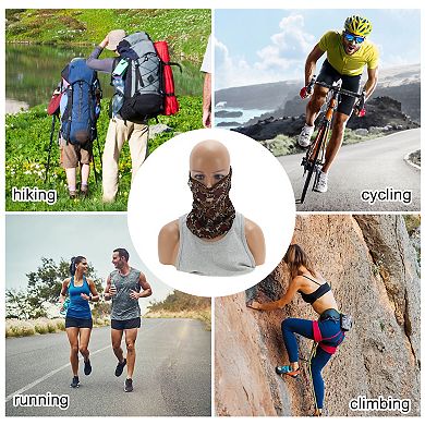 Floral Printed Earloop Neck Gaiter for Outdoor Sports Activities 1 Pc