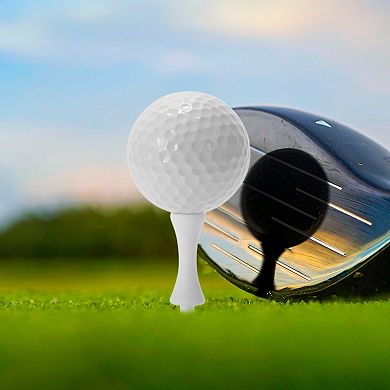 Portable 51mm Limited Golf Tees 2.01" White 100 Pcs