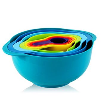 Megachef Pro Multipurpose Stackable Mixing Bowl and Measuring Cup Set