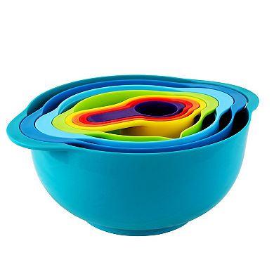 Megachef Pro Multipurpose Stackable Mixing Bowl and Measuring Cup Set