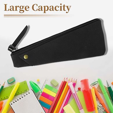 Frosted Irregular Shape Style Pencil Pouch for Office Supplies 1 Pc