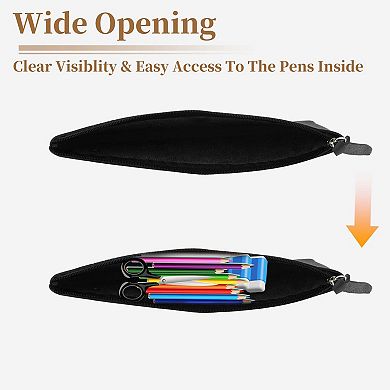 Frosted Irregular Shape Style Pencil Pouch for Office Supplies 1 Pc
