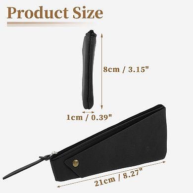 Frosted Irregular Shape Style Pencil Pouch for Office Supplies 1 Pc