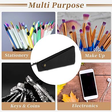 Frosted Irregular Shape Style Pencil Pouch for Office Supplies 1 Pc