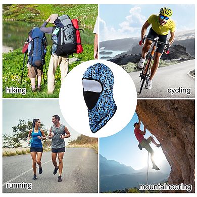 Geometric Balaclava Face Mask for Full Coverage Warmth in Cold Weather 1 Pc