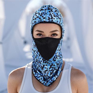 Geometric Balaclava Face Mask for Full Coverage Warmth in Cold Weather 1 Pc
