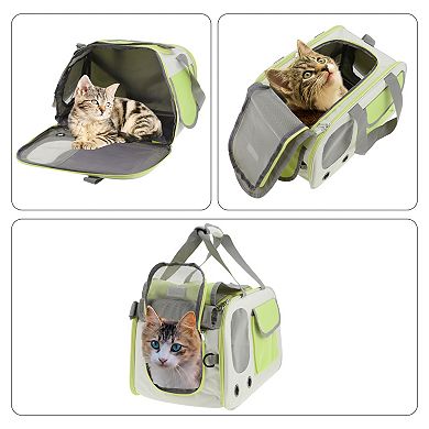 1Pc Pet Carrier Bag Foldable Transport Box Breathable