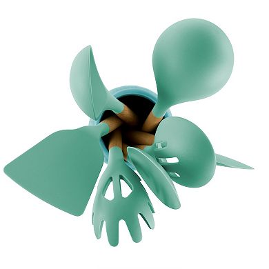 Megachef Pro Silicone and Wood Cooking Utensils, Set of 9