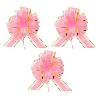 3 pc Gift Bow Pull Bows for Gift Wrapping Decorative