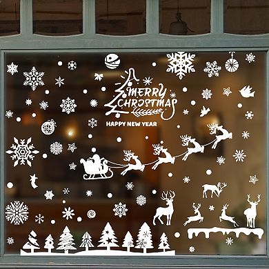 Pendant Christmas Tree Christmas Decor for Windows White 1 Set