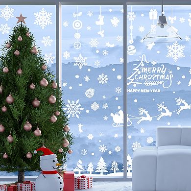 Pendant Christmas Tree Christmas Decor for Windows White 1 Set