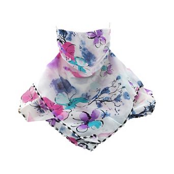 Floral Printed Triangle Earloop Neck Gaiter for Outdoor Sports Activities 1 pc