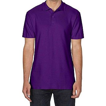 Gildan Mens SoftStyle Double Pique Polo Shirt