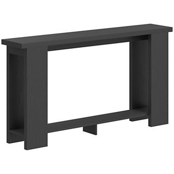 HOMCOM Farmhouse Console Table, 63" Narrow Entryway Table,