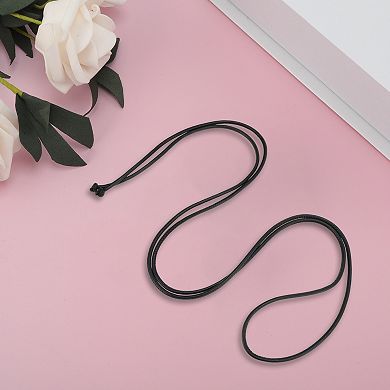 Adjustable Pure Leather Cord End Knot Festival Wrap Belt for Women 1Pc